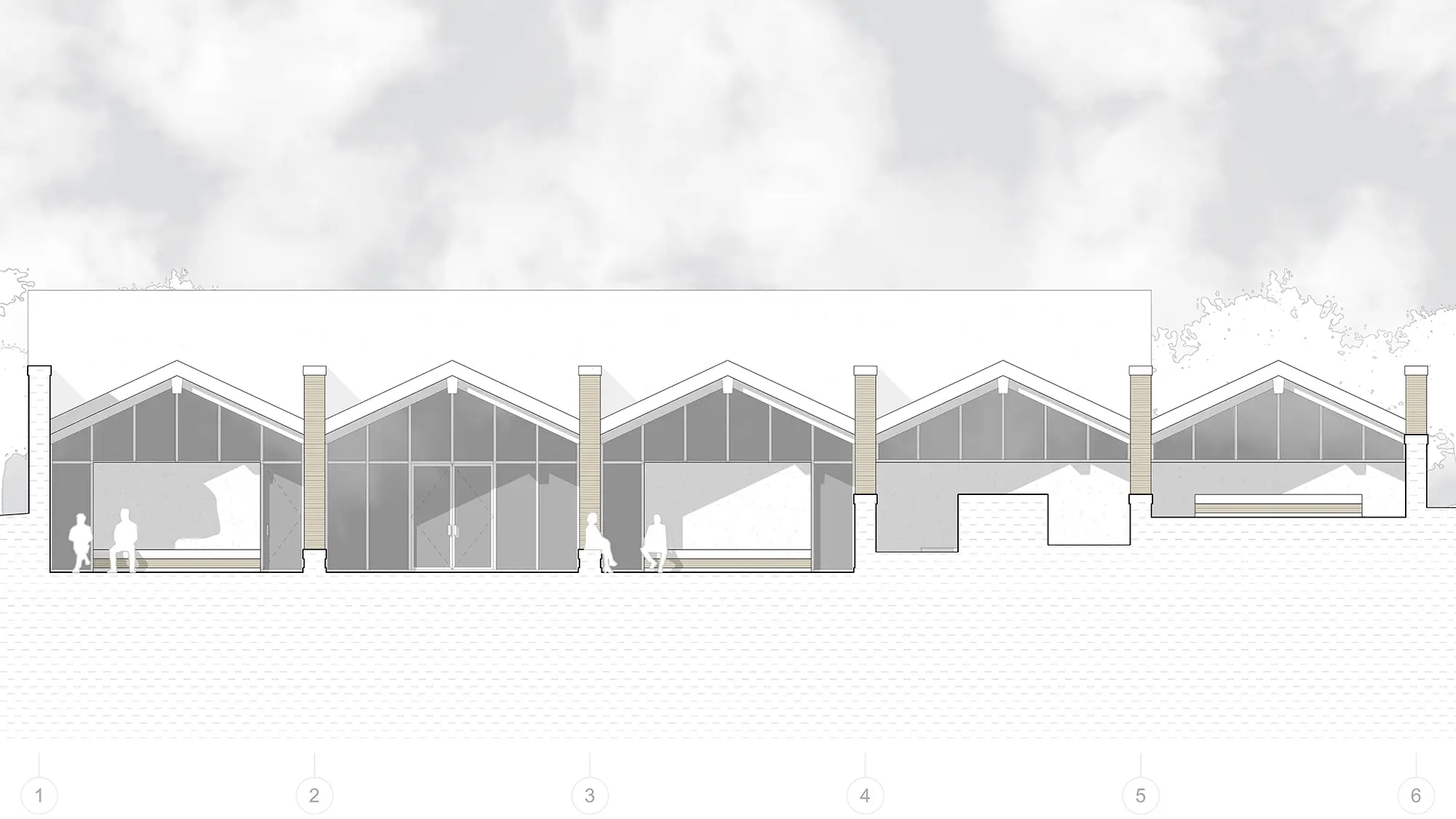 Montopolis School Cultural Center; Exterior elevation of museum and visitor center. Jonathan Malott, Austin Texas Architecture
